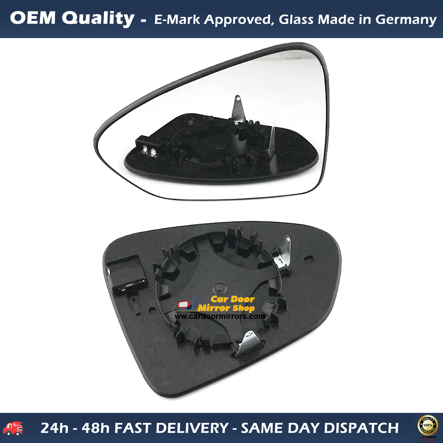 Infinity QX30 Wing Mirror Glass With Base RIGHT HAND ( UK Driver Side ) 2015 to 2020 – Heated Base Convex Mirror