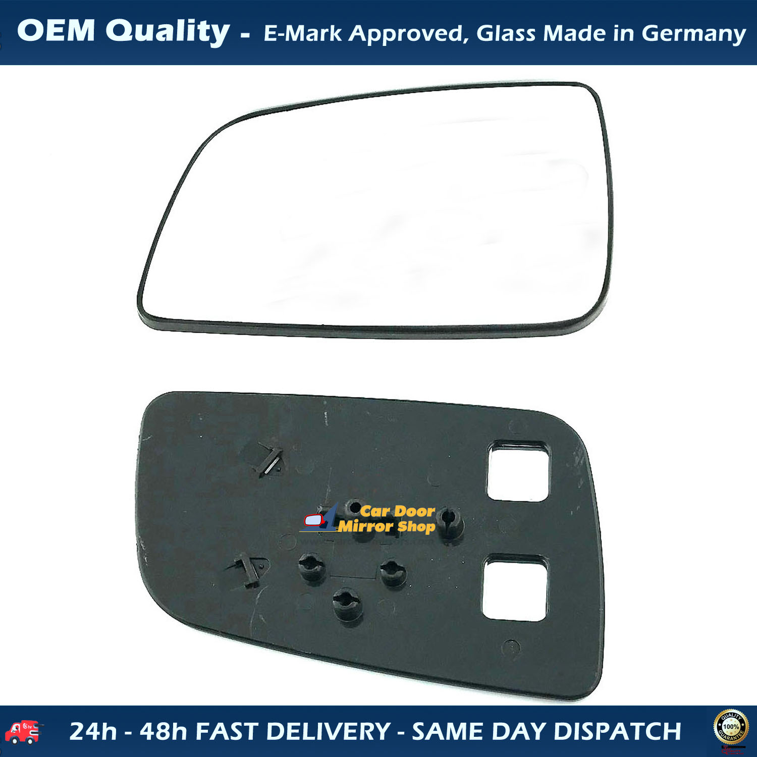 Vauxhall Astra Wing Mirror Glass With Base LEFT HAND ( UK Passenger Side ) 1998 to 2004 – Convex Wing Mirror