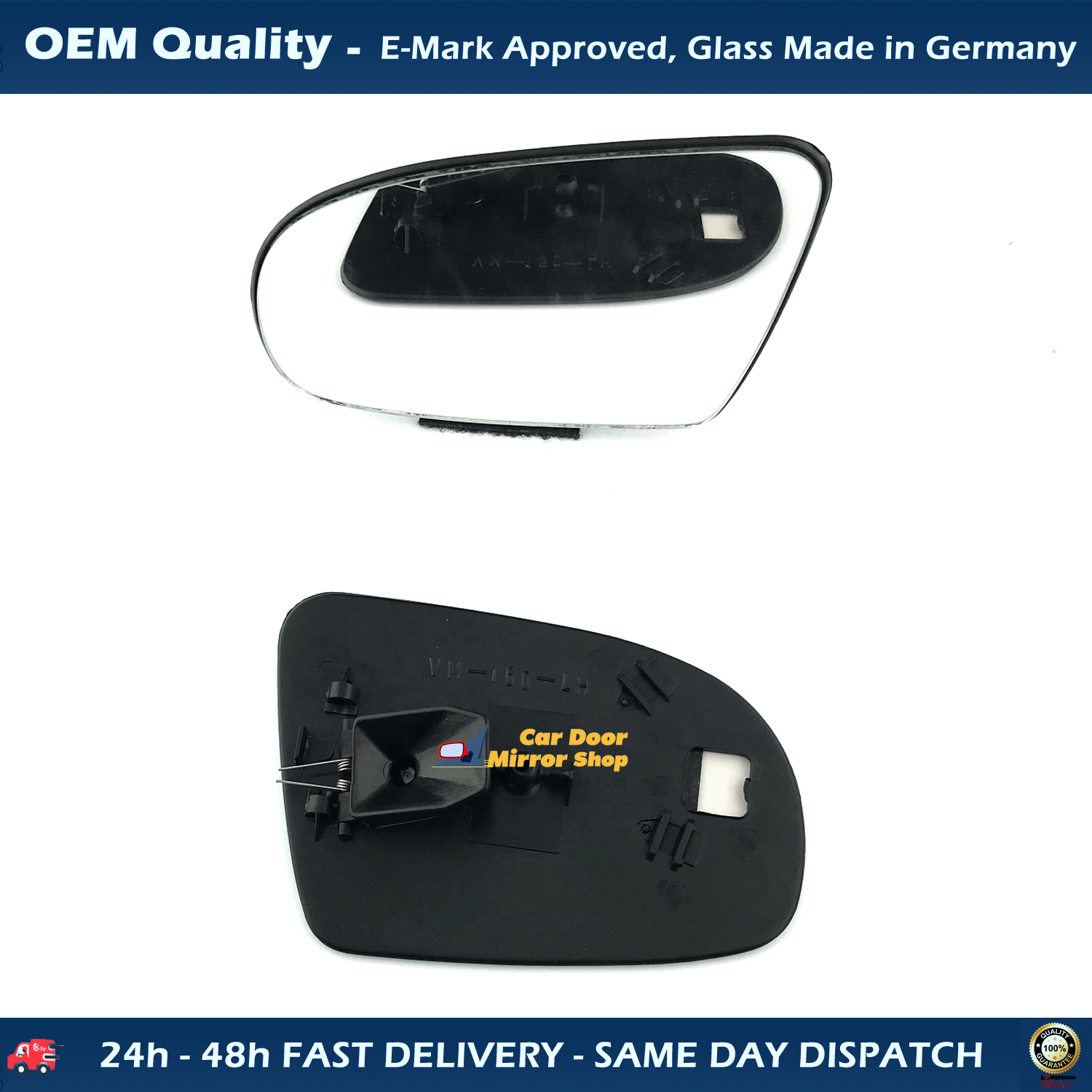 Vauxhall Corsa Wing Mirror Glass With Base LEFT HAND ( UK Passenger Side ) 1993 to 2001 – Convex Wing Mirror
