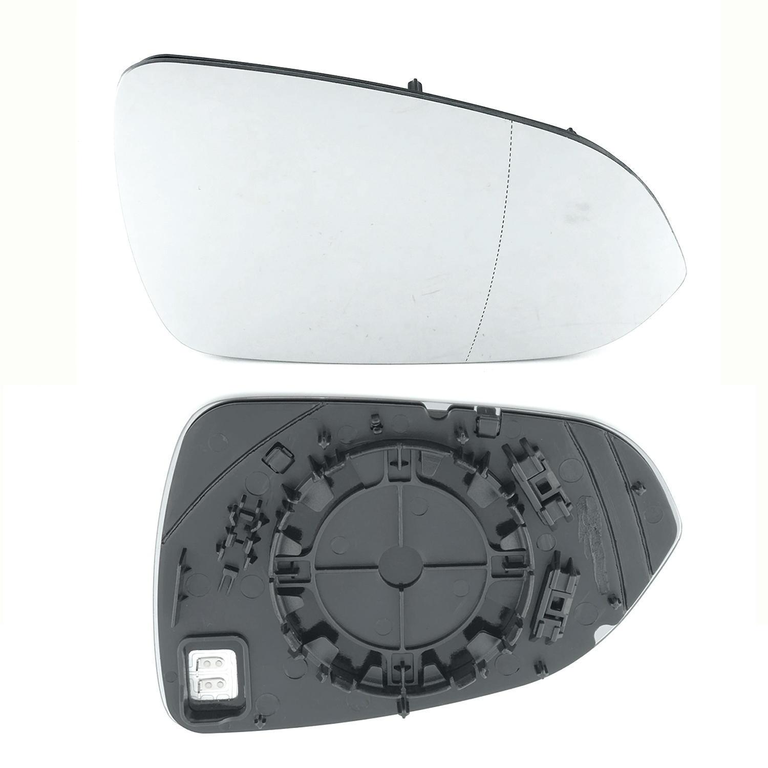 KIA Rio Wing Mirror Glass With Base RIGHT HAND ( UK Driver Side ) 2017 to 2020 – Heated Base Wide Angle Wing Mirror