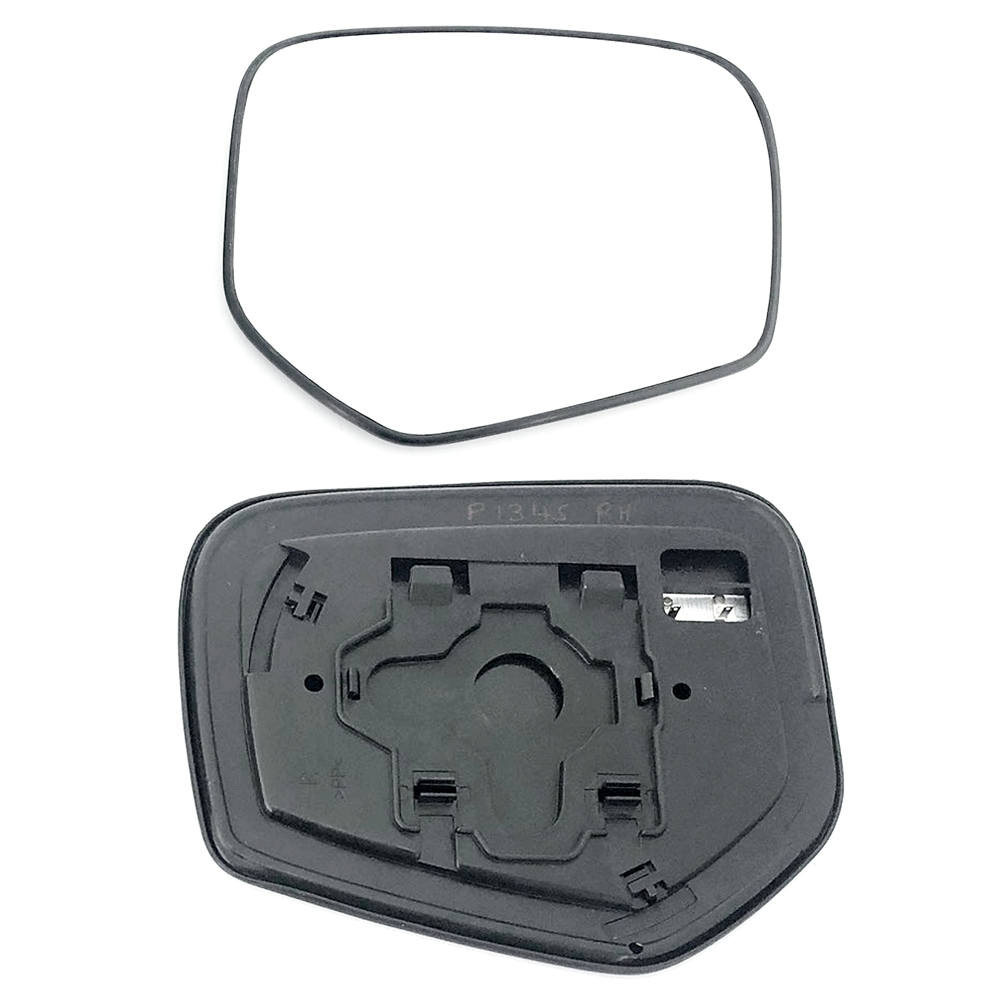 Mitsubishi L200 Wing Mirror Glass With Base LEFT HAND ( UK Passenger Side ) 2015 to 2019 – Heated Base Convex Mirror