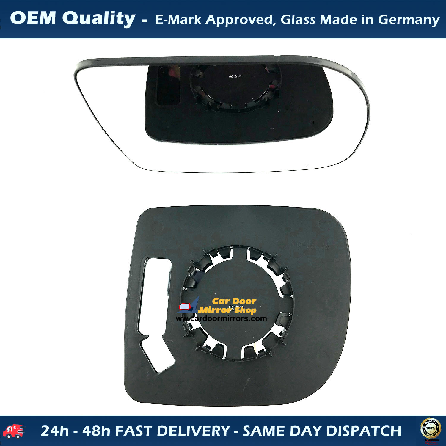 Renault Express Wing Mirror Glass With Base RIGHT HAND ( UK Driver Side ) 1995 to 2002 – Convex Wing Mirror