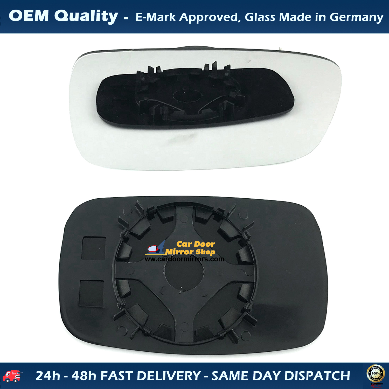 Ford Mondeo Wing Mirror Glass With Base LEFT HAND ( UK Passenger Side ) 1993 to 2000 – Convex Wing Mirror