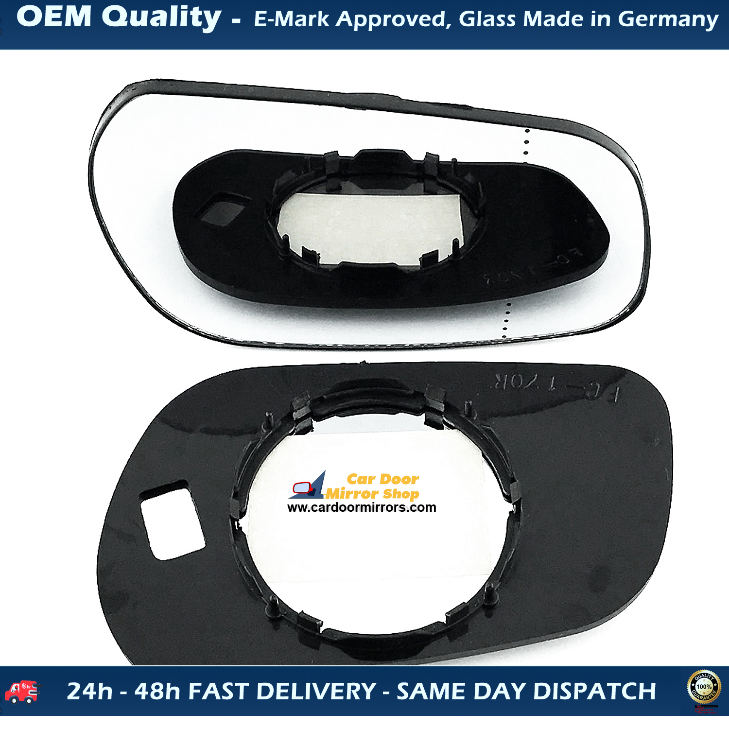 Citroen Xsara Wing Mirror Glass With Base RIGHT HAND ( UK Driver Side ) 1997 to 2003 – Non-Heated Base Wide Angle Wing Mirror