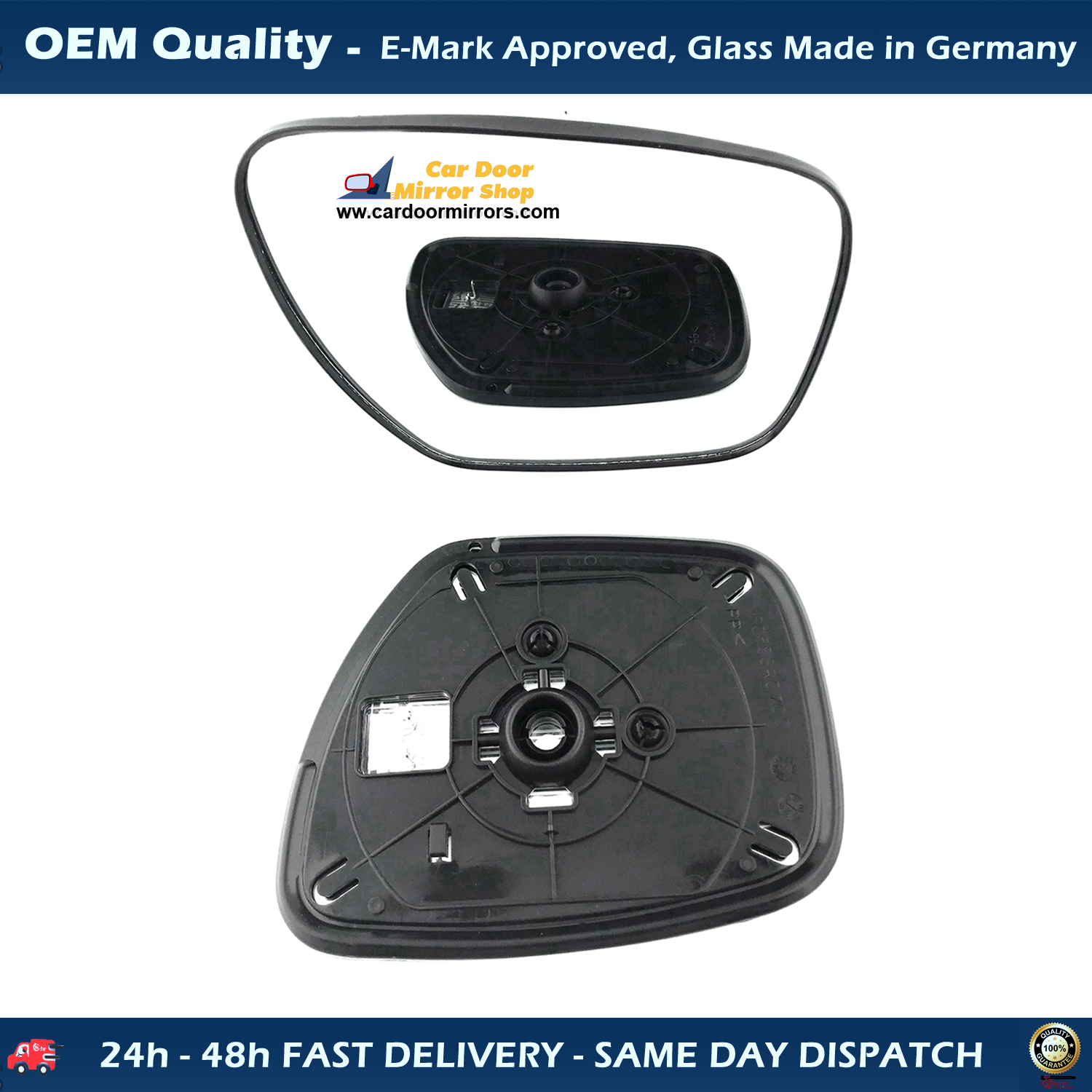 Mazda 5 Wing Mirror Glass With Base RIGHT HAND ( UK Driver Side ) 2005 to 2010 – Heated Base Convex Mirror