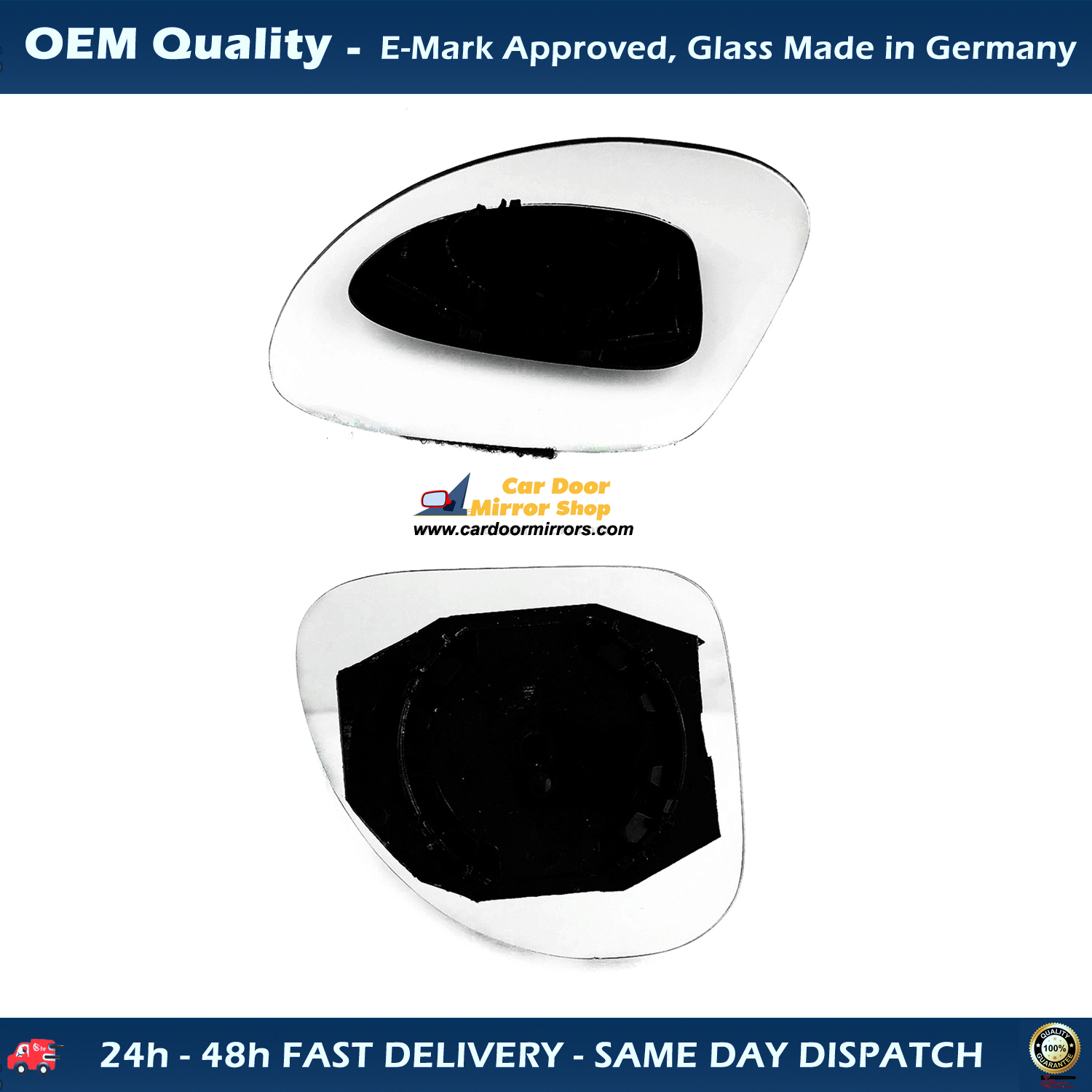 FIAT Multipla Wing Mirror Glass With Base RIGHT HAND ( UK Driver Side ) 1999 to 2011 – Convex Wing Mirror