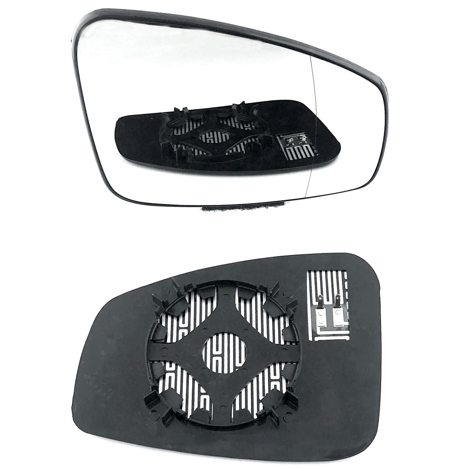 Renault Laguna Wing Mirror Glass With Base RIGHT HAND ( UK Driver Side ) 2008 to 2015 – Heated Base Wide Angle Wing Mirror