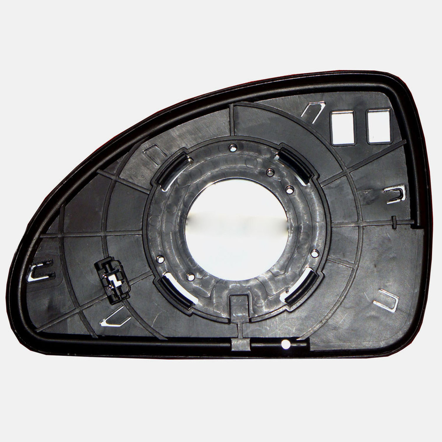 KIA Ceed Wing Mirror Glass With Base RIGHT HAND ( UK Driver Side ) 2006 to 2009 – Non-Heated Base Wide Angle Wing Mirror