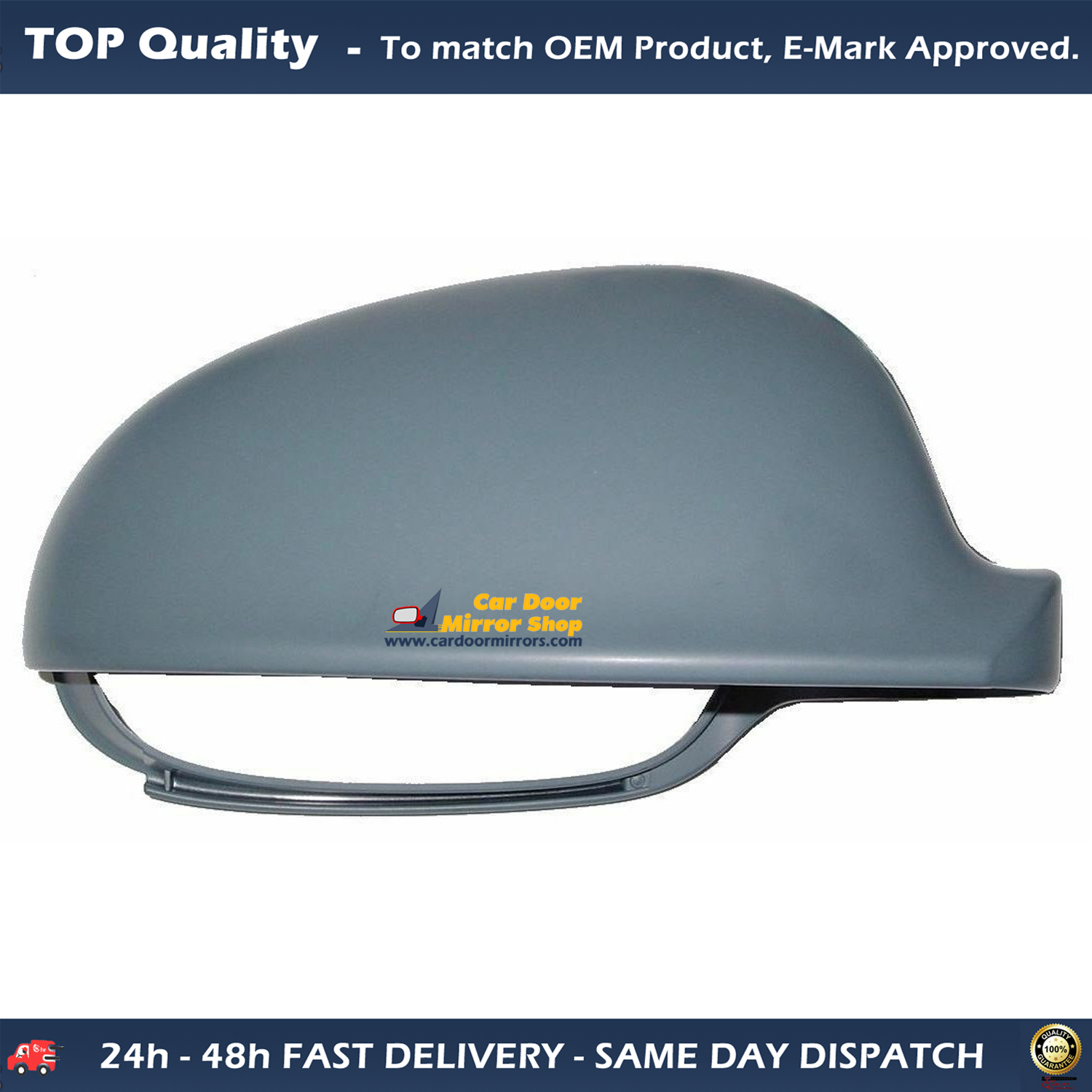 Volkswagen Golf Wing Mirror Cover RIGHT HAND ( UK Driver Side ) 2004 to 2008 – Wing Mirror Cover ( Primed )