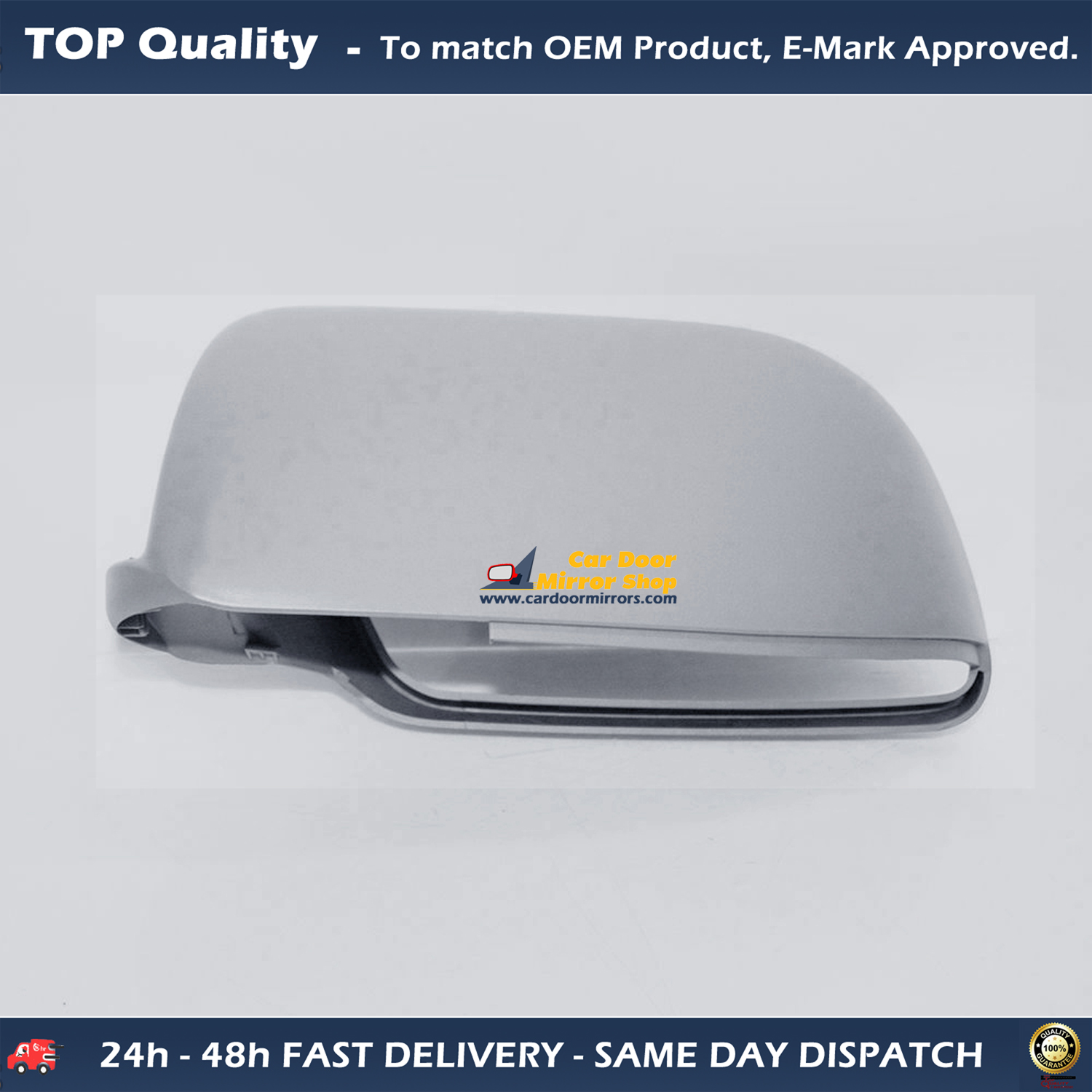 Volkswagen Polo Wing Mirror Cover LEFT HAND ( UK Passenger Side ) 2002 to 2005 ( MK4 )  – Wing Mirror Cover ( Primed )