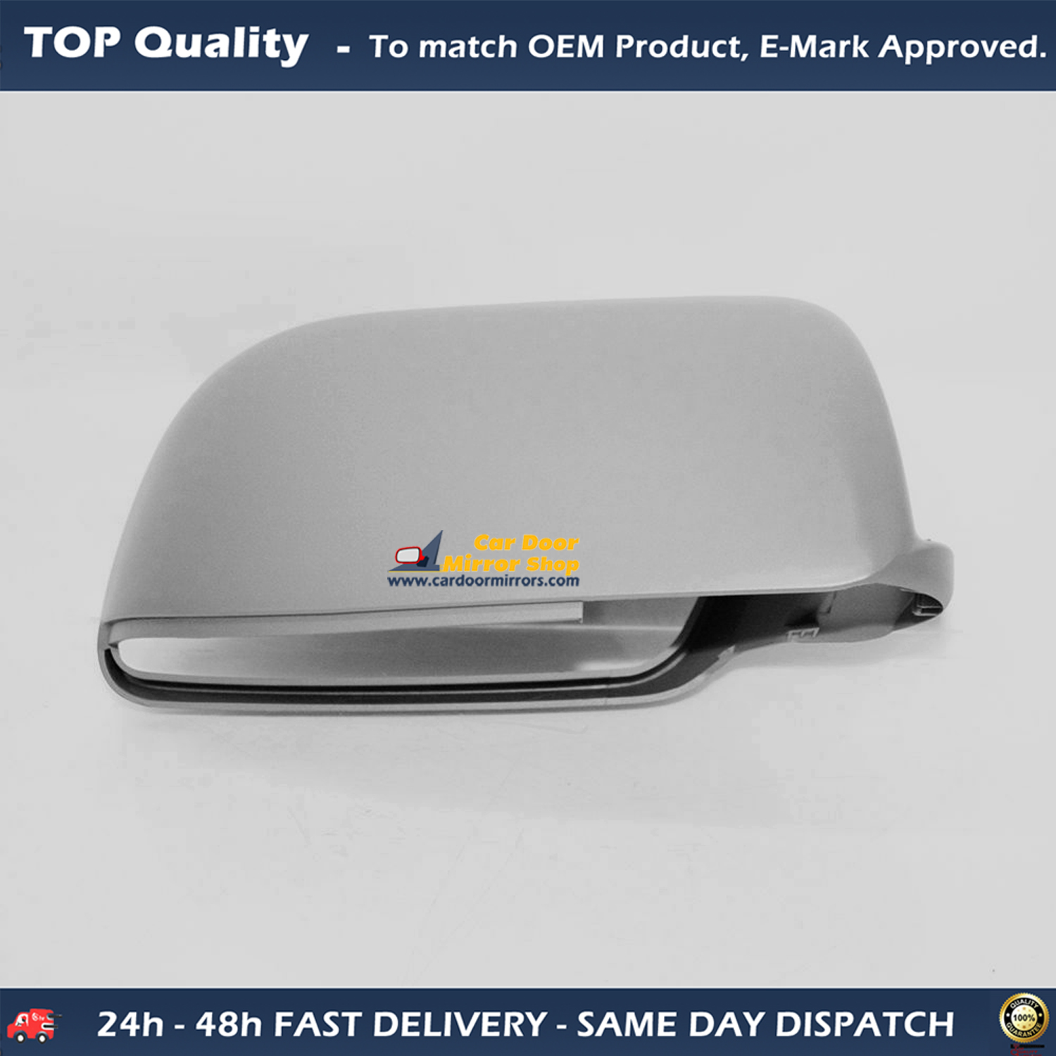 Volkswagen Polo Wing Mirror Cover RIGHT HAND ( UK Driver Side ) 2002 to 2005 ( MK4 )  – Wing Mirror Cover ( Primed )