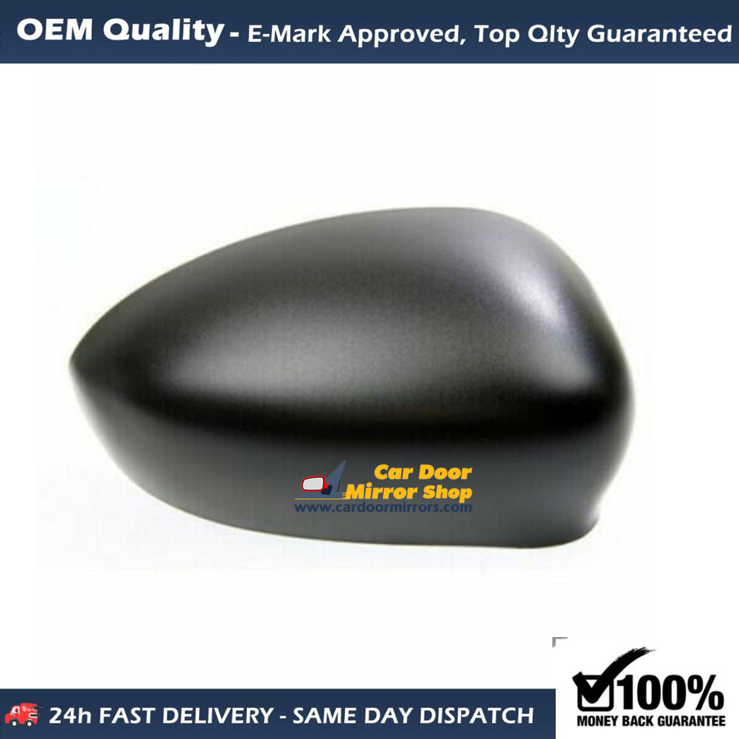FIAT Punto Wing Mirror Cover RIGHT HAND ( UK Driver Side ) 2007 to 2020 – Wing Mirror Cover