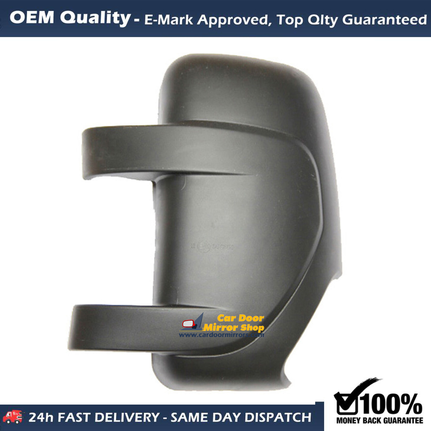 Renault Master Wing Mirror Cover LEFT HAND ( UK Passenger Side ) 2011 to 2020 – Wing Mirror Cover