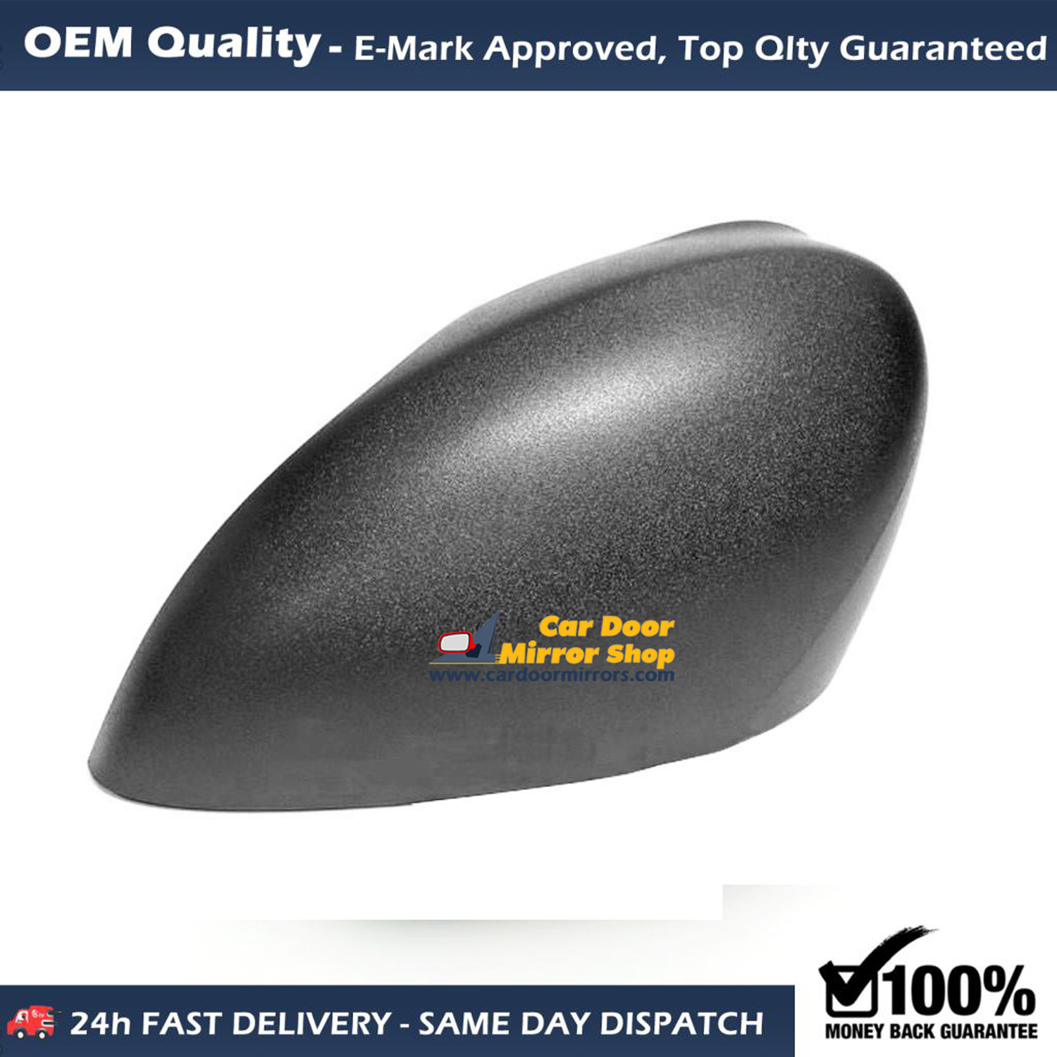 Ford Fiesta Wing Mirror Cover LEFT HAND ( UK Passenger Side ) 2013 to 2017 – Wing Mirror Cover