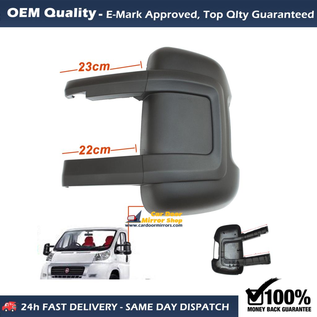 Peugeot Boxer Wing Mirror Cover RIGHT HAND ( UK Driver Side ) 2006 to 2020 – Wing DOOR Mirror Cover WITH ARM ( Long Arm Vans )
