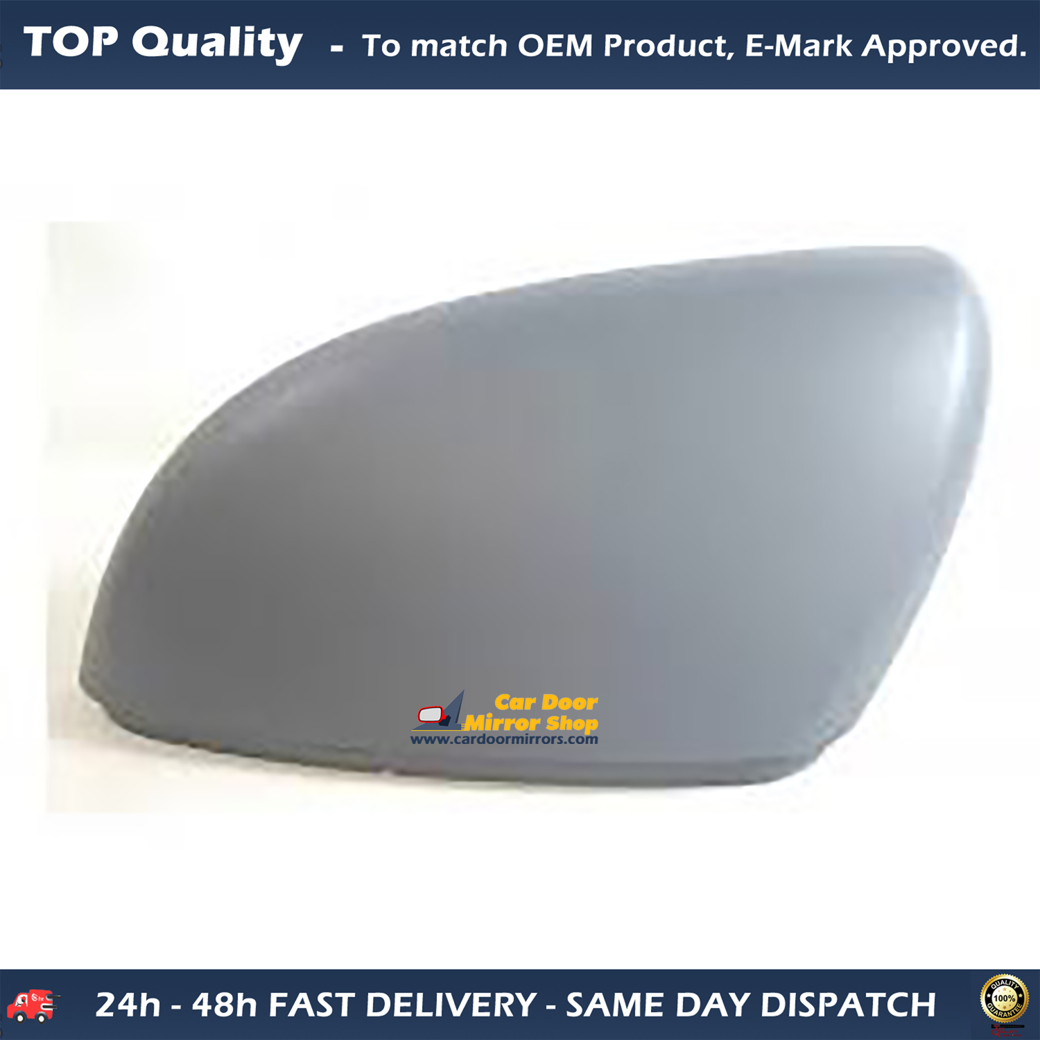 Volkswagen Golf Wing Mirror Cover LEFT HAND ( UK Passenger Side ) 2009 to 2013 – Wing Mirror Cover ( Primed )
