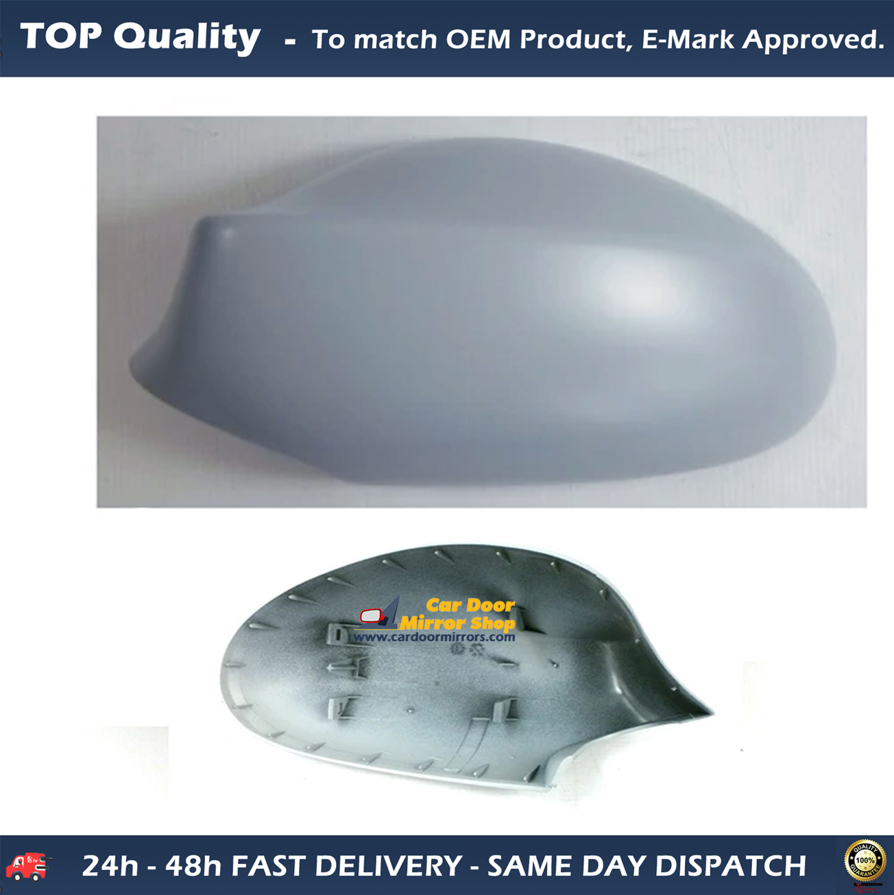 BMW 1 Series  Wing Mirror Cover LEFT HAND ( UK Passenger Side ) 2003 to 2009 – Wing Mirror Cover ( Primed )
