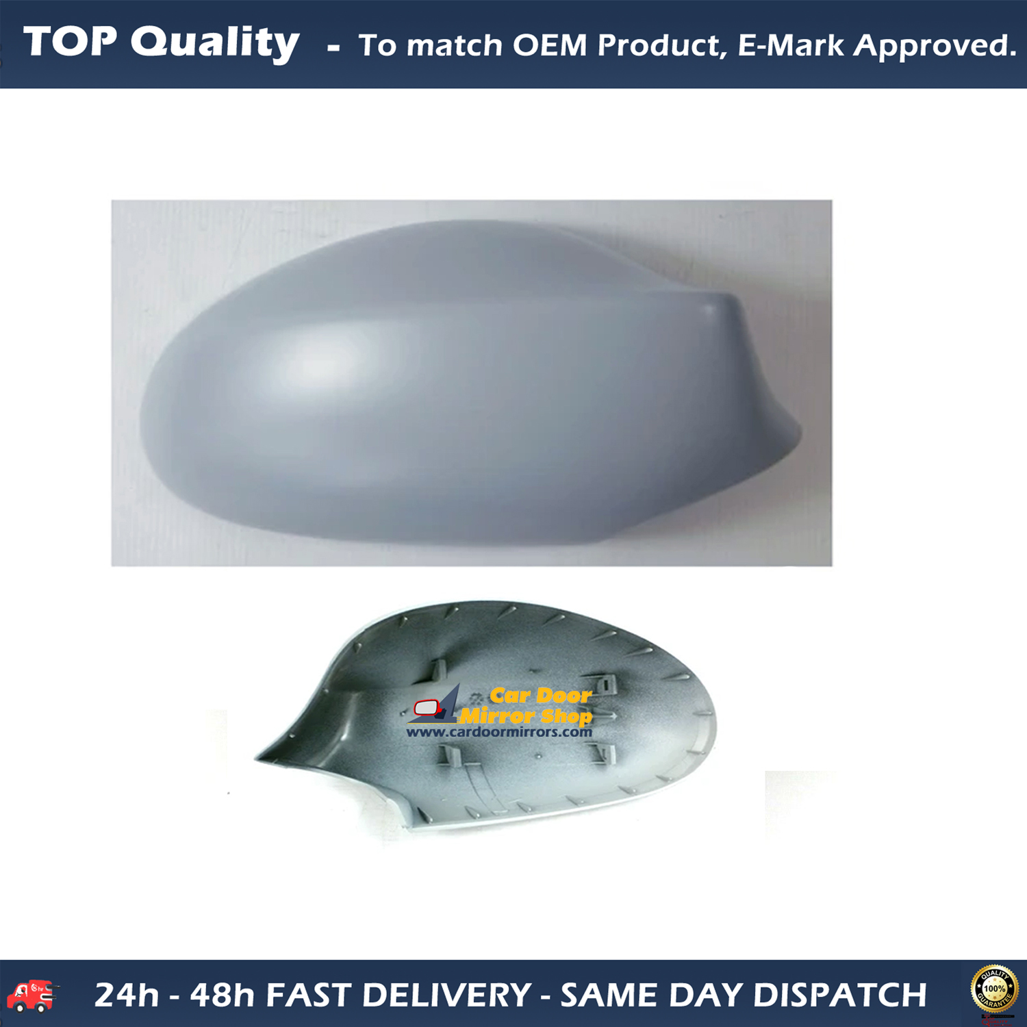 BMW 1 Series  Wing Mirror Cover RIGHT HAND ( UK Driver Side ) 2003 to 2009 – Wing Mirror Cover ( Primed )