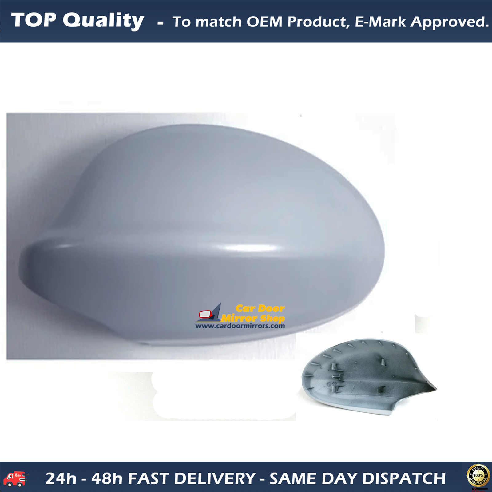 BMW 3 Series  Wing Mirror Cover LEFT HAND ( UK Passenger Side ) 2005 to 2008 – Wing Mirror Cover ( Primed )