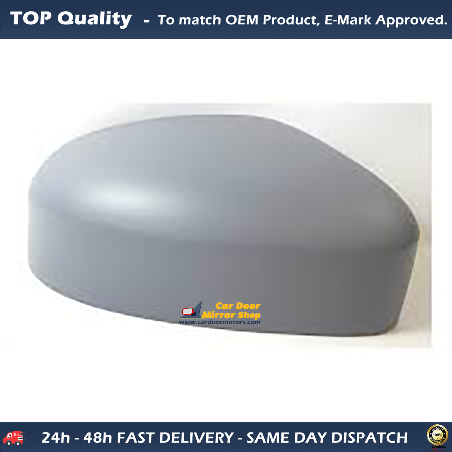 Ford Mondeo Wing Mirror Cover RIGHT HAND ( UK Driver Side ) 2008 to 2013 – Wing Mirror Cover ( Primed )