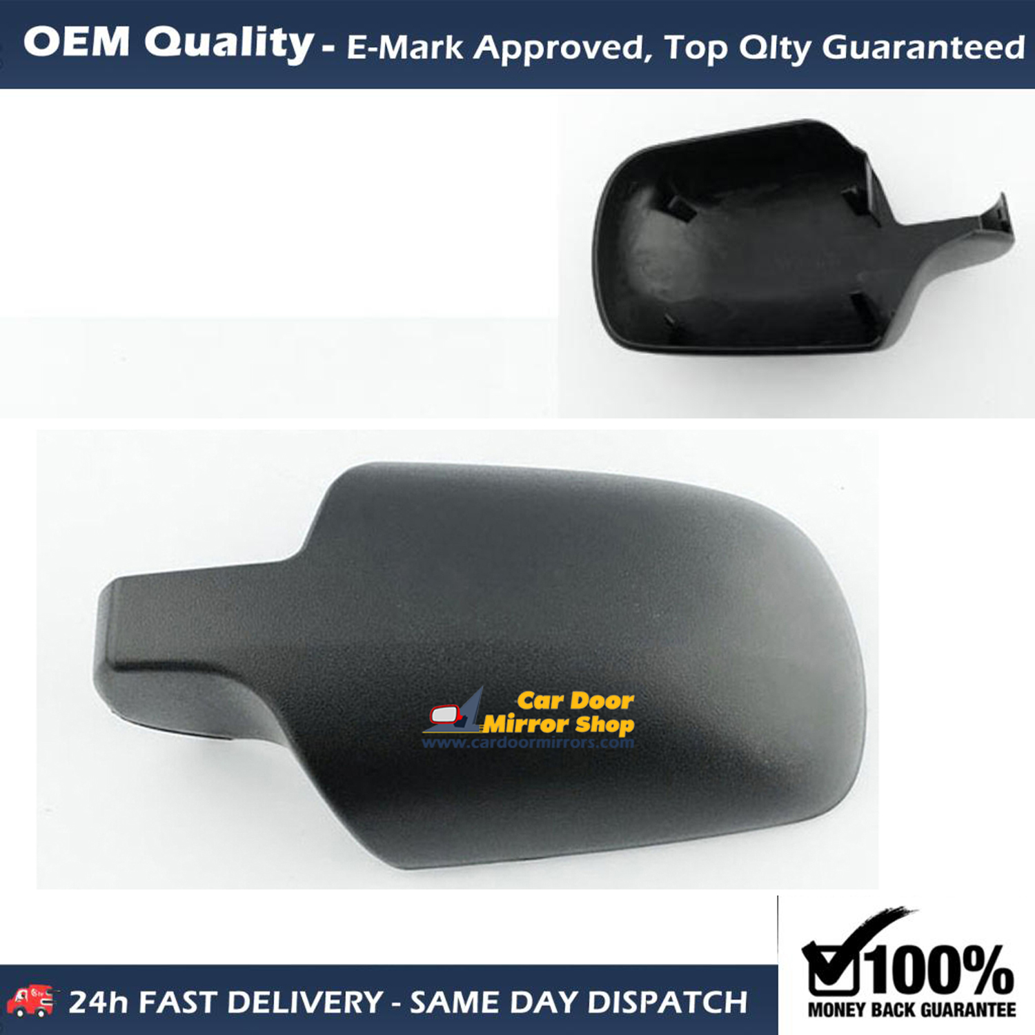 Ford Fiesta Wing Mirror Cover RIGHT HAND ( UK Driver Side ) 2001 to 2008 – Wing Mirror Cover