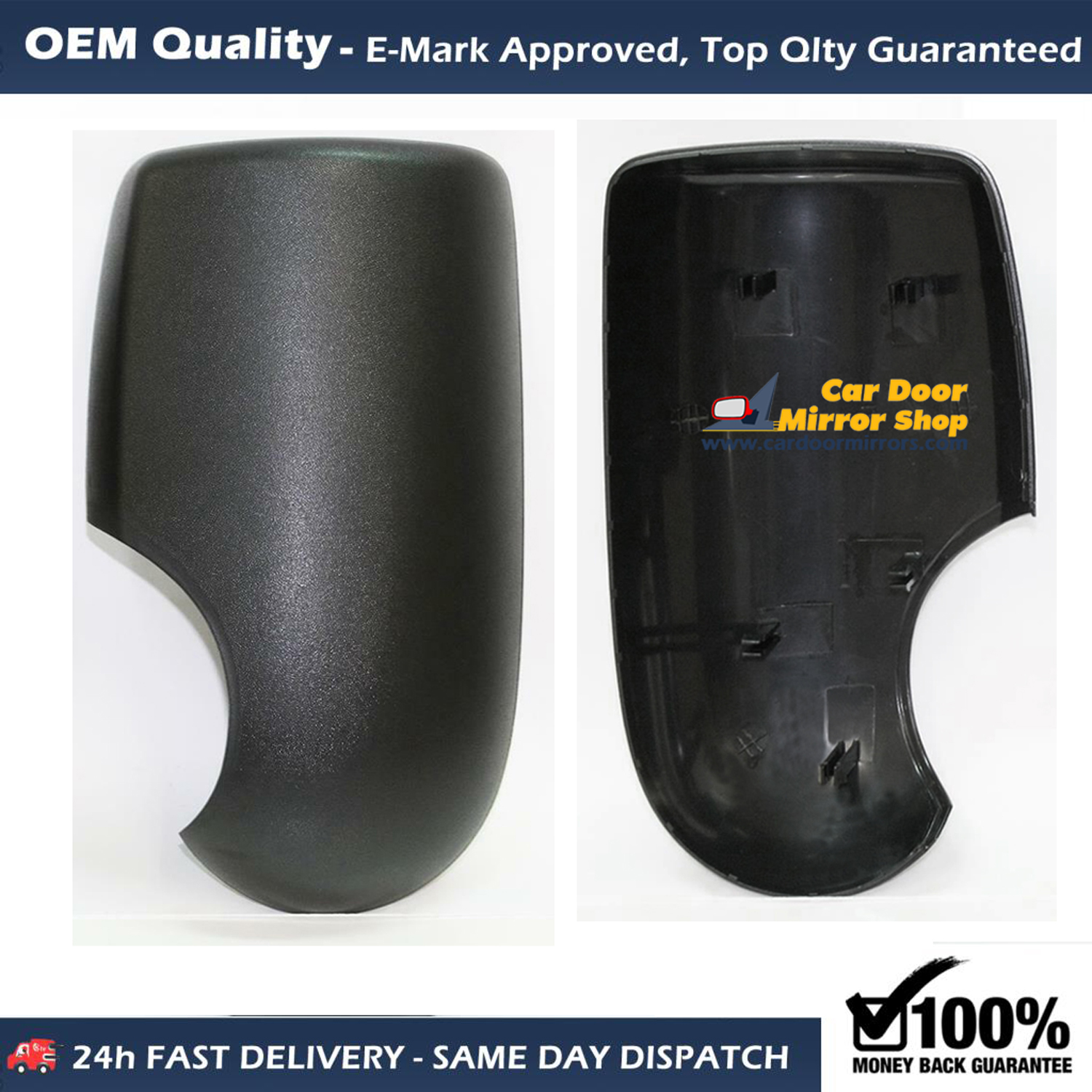 Ford Transit Wing Mirror Cover LEFT HAND ( UK Passenger Side ) 2000 to 2013 – Wing Mirror Cover