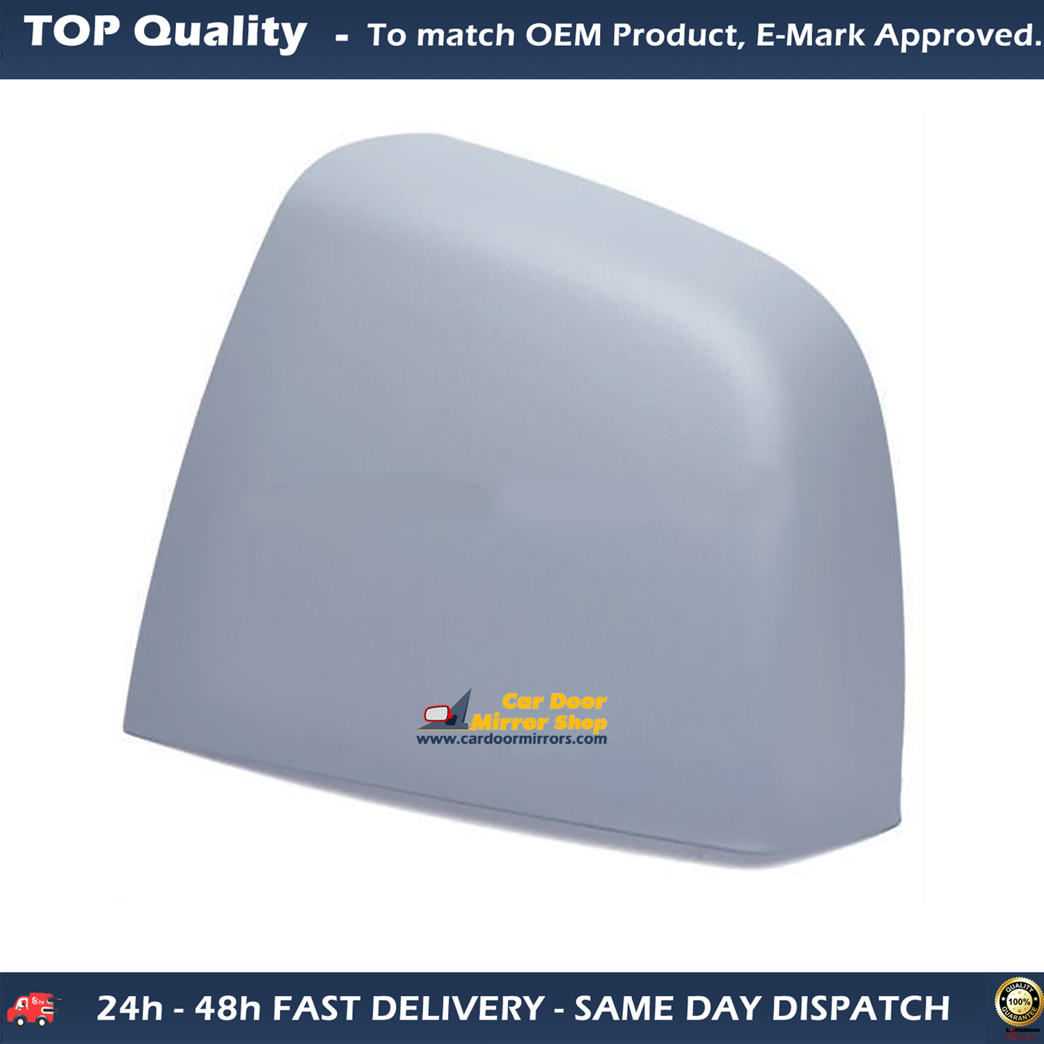 FIAT Doblo Wing Mirror Cover LEFT HAND ( UK Passenger Side ) 2009 to 2020 – Wing Mirror Cover ( Primed )