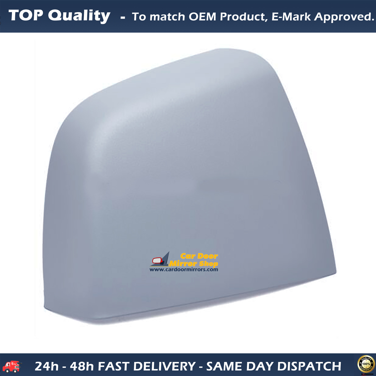 FIAT Doblo Wing Mirror Cover RIGHT HAND ( UK Driver Side ) 2009 to 2020 – Wing Mirror Cover ( Primed )
