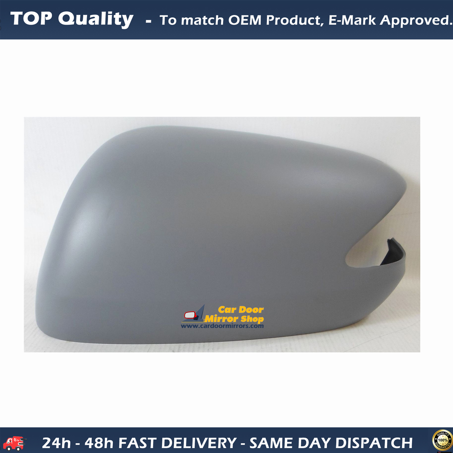 Honda Jazz Wing Mirror Cover LEFT HAND ( UK Passenger Side ) 2013 to 2015 – Wing Mirror Cover ( Primed )