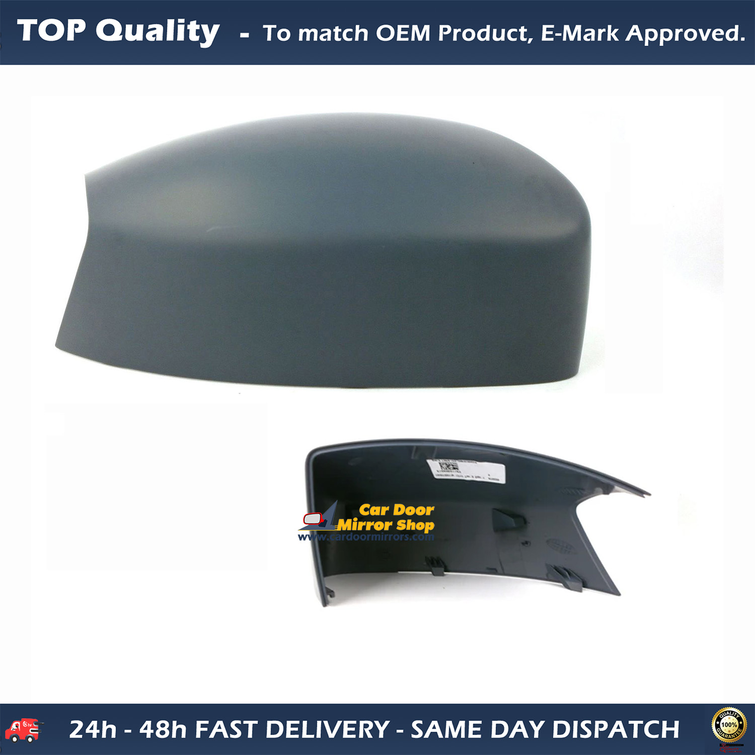 Ford Kuga Wing Mirror Cover LEFT HAND ( UK Passenger Side ) 2008 to 2012 – Wing Mirror Cover Primed ( Cars With Indicators )