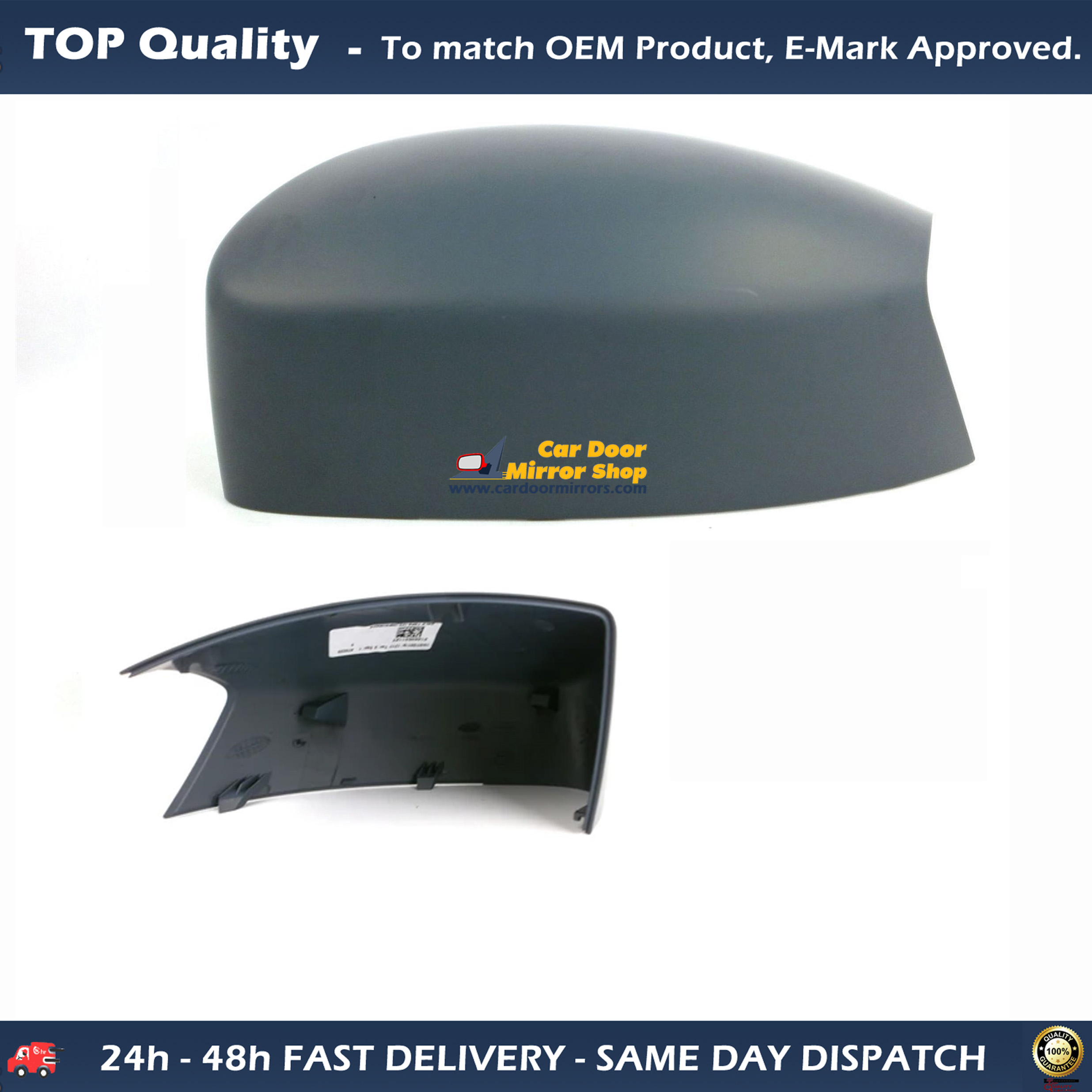Ford Kuga Wing Mirror Cover RIGHT HAND ( UK Driver Side ) 2008 to 2012 – Wing Mirror Cover Primed ( Cars With Indicators )