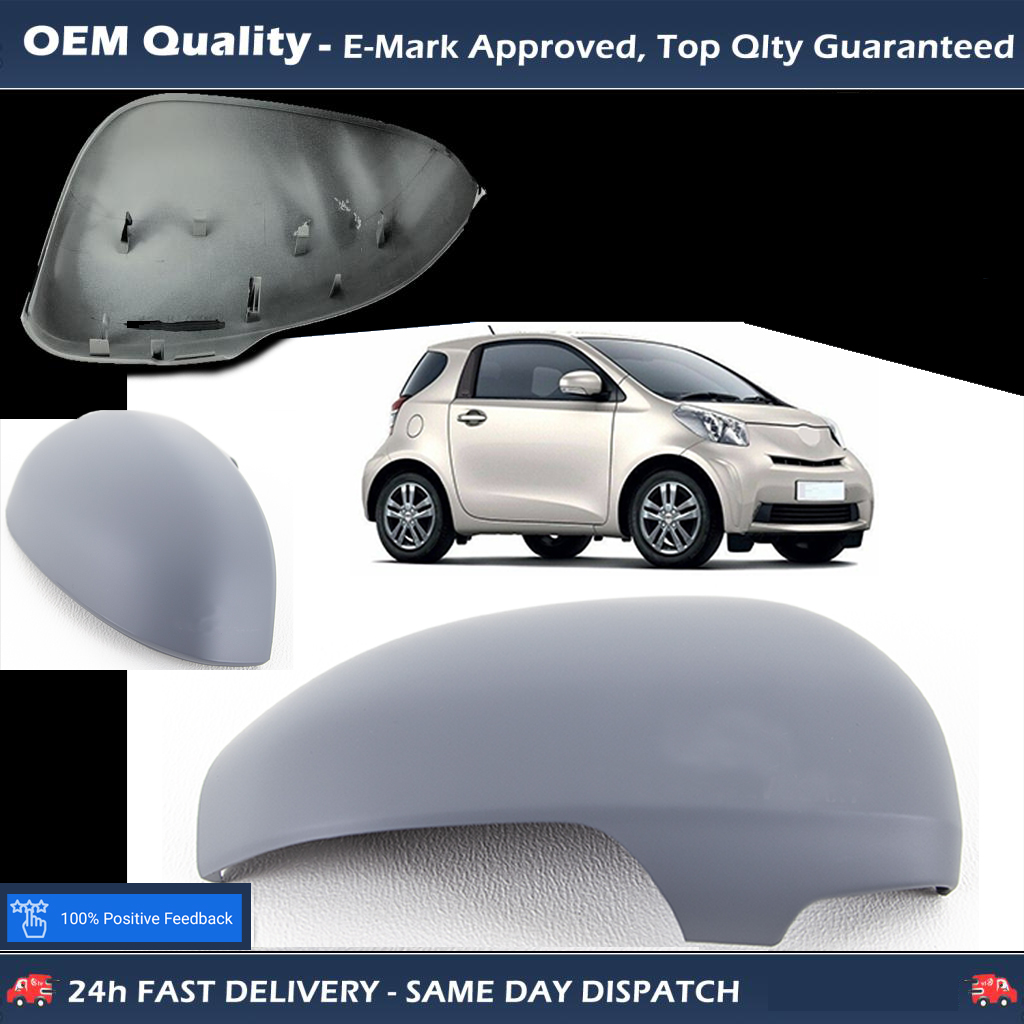 Toyota IQ Wing Mirror Cover RIGHT HAND ( UK Driver Side ) 2009 to 2016 – Wing Mirror Cover Primed ( Cars With Indicators )