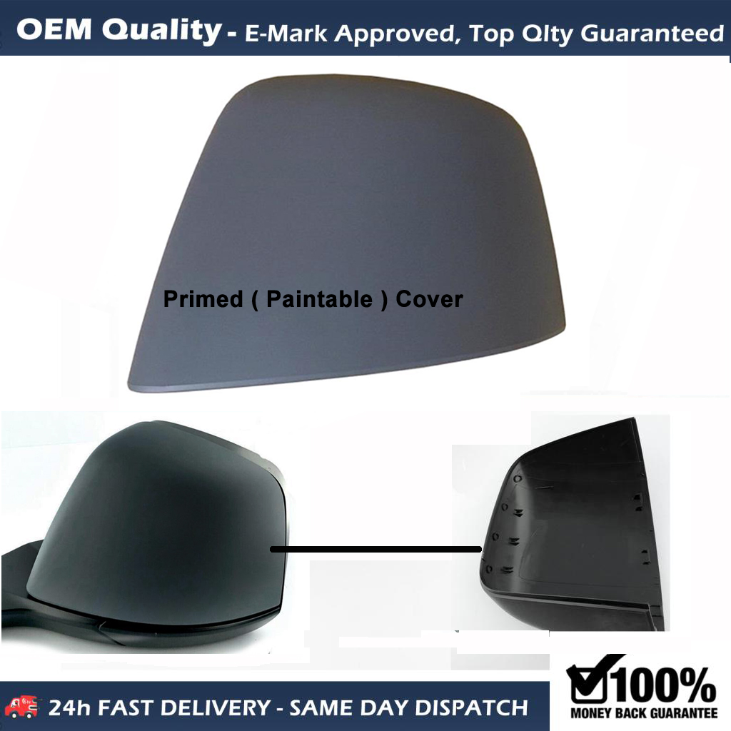 Ford Transit Connect Wing Mirror Cover LEFT HAND ( UK Passenger Side ) 2014 to 2018 – Wing Mirror Cover ( Primed )