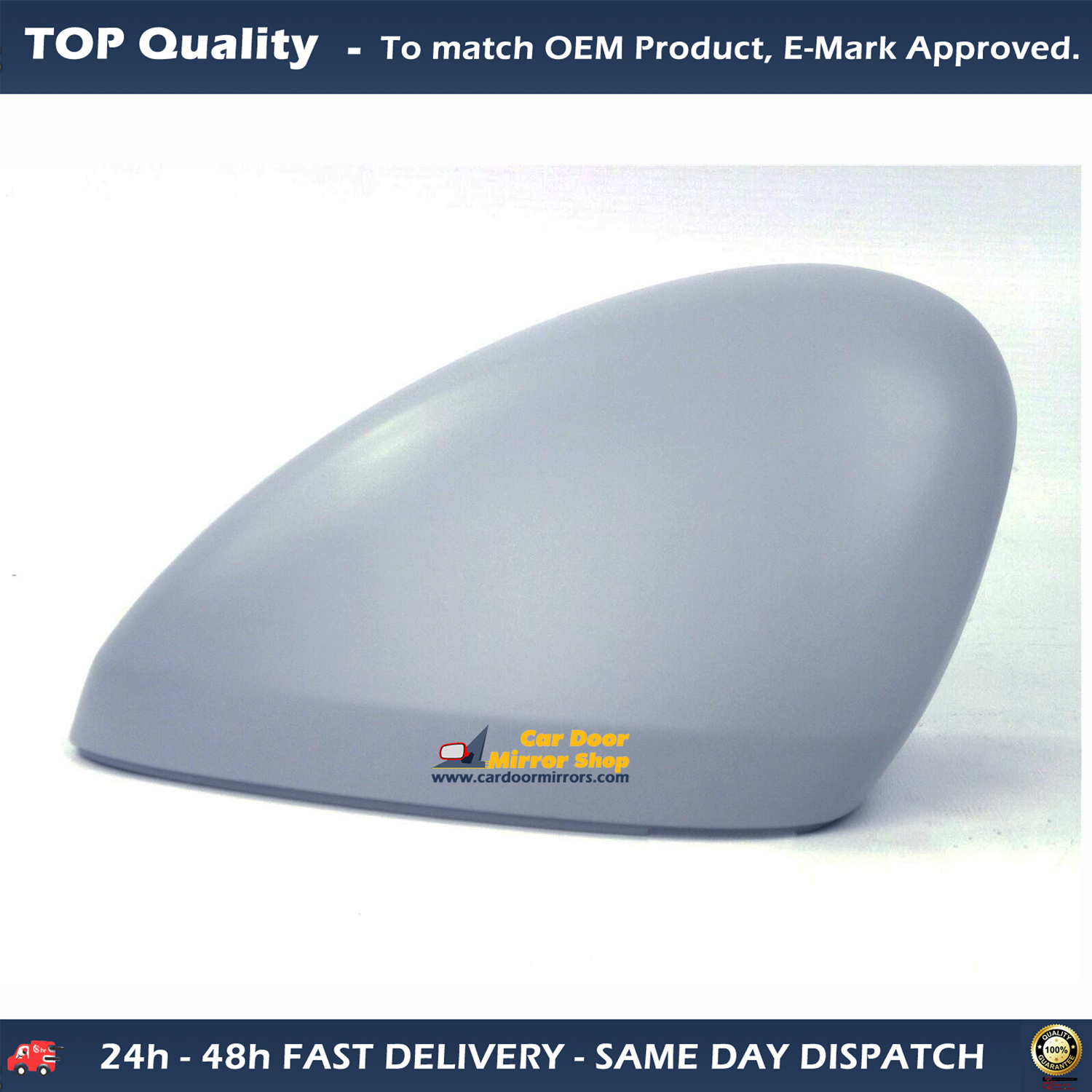 Citroen C3 Wing Mirror Cover LEFT HAND ( UK Passenger Side ) 2016 to 2020 – Wing Mirror Cover ( Primed )