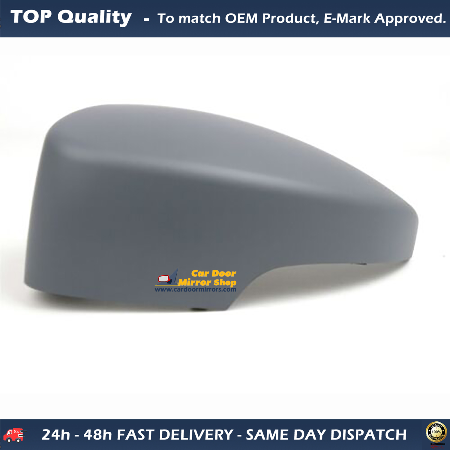 Ford EcoSport Wing Mirror Cover LEFT HAND ( UK Passenger Side ) 2013 to 2020 – Wing Mirror Cover ( Primed )