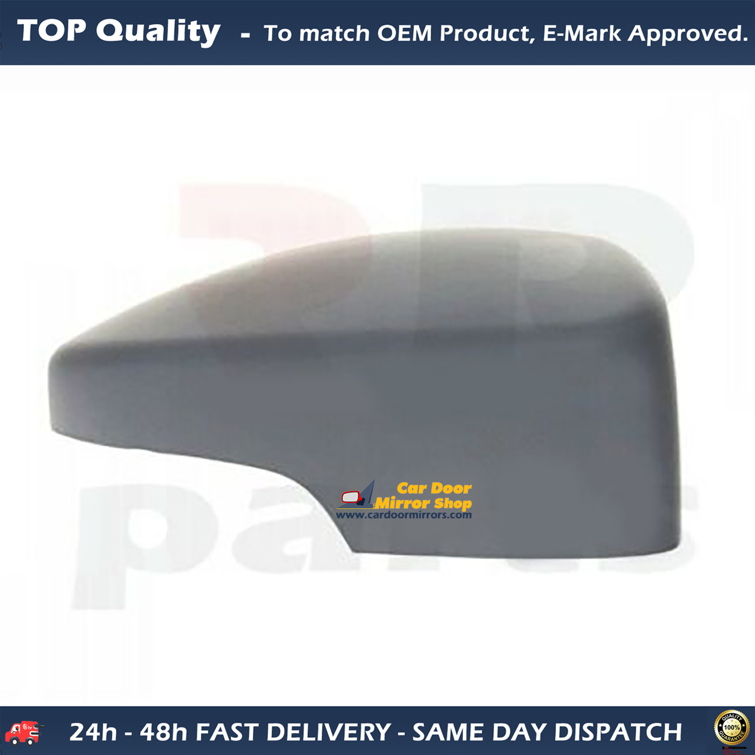 Ford Kuga Wing Mirror Cover RIGHT HAND ( UK Driver Side ) 2012 to 2019 – Wing Mirror Cover ( Primed )