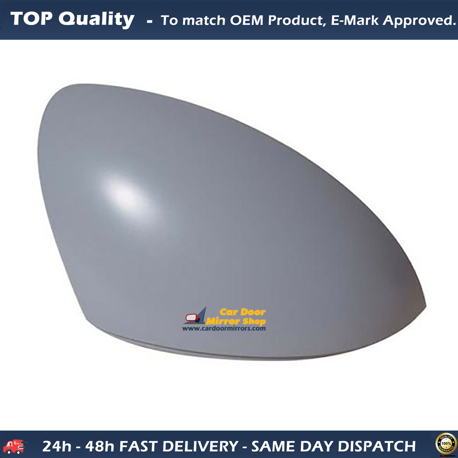 SEAT Alhambra Wing Mirror Cover RIGHT HAND ( UK Driver Side ) 2010 to 2018 – Wing Mirror Cover ( Primed )