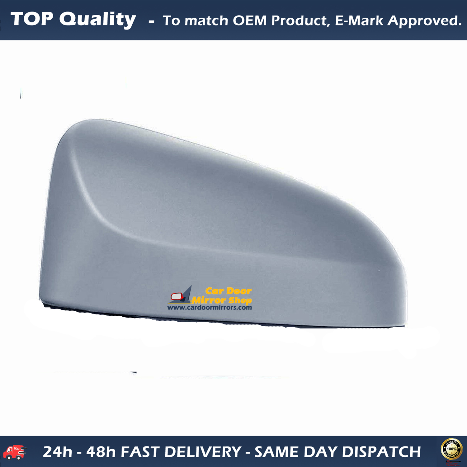 Toyota Aygo Wing Mirror Cover RIGHT HAND ( UK Driver Side ) 2014 to 2020  – Wing Mirror Cover ( Primed )